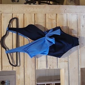 NWOT blue one piece swim suit